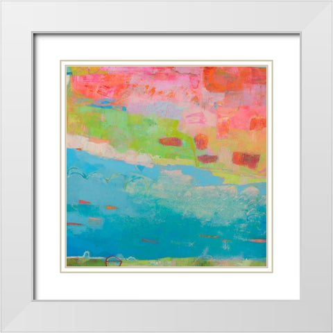 Natant II White Modern Wood Framed Art Print with Double Matting by Jachimiec, Sue