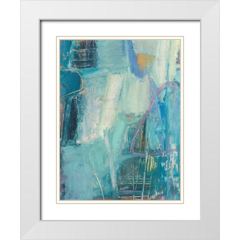 Saudar I White Modern Wood Framed Art Print with Double Matting by Jachimiec, Sue