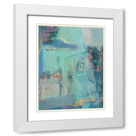 Saudar III White Modern Wood Framed Art Print with Double Matting by Jachimiec, Sue