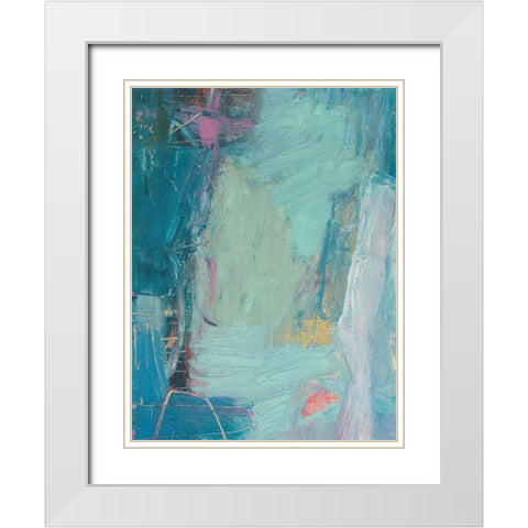 Saudar IV White Modern Wood Framed Art Print with Double Matting by Jachimiec, Sue