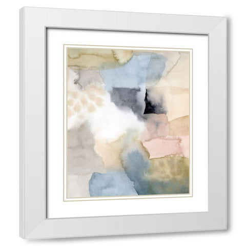 Salmon Rocks II White Modern Wood Framed Art Print with Double Matting by Popp, Grace