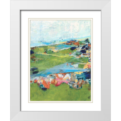 Country Road Trip III White Modern Wood Framed Art Print with Double Matting by Fuchs, Jodi