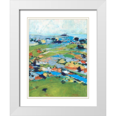 Country Road Trip IV White Modern Wood Framed Art Print with Double Matting by Fuchs, Jodi