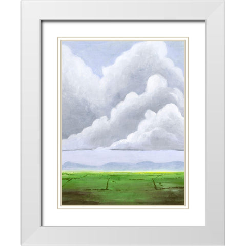 Hazy Horizon II White Modern Wood Framed Art Print with Double Matting by Popp, Grace