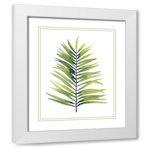 Palm Water II White Modern Wood Framed Art Print with Double Matting by Popp, Grace