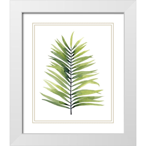 Palm Water II White Modern Wood Framed Art Print with Double Matting by Popp, Grace