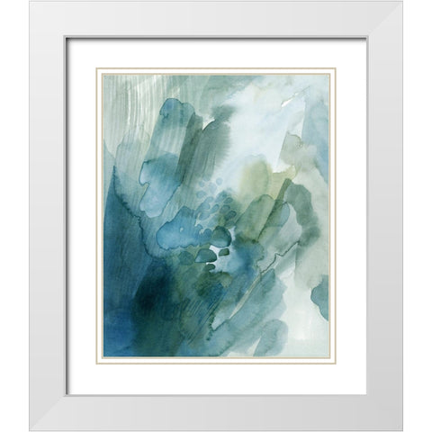 River Gleam I White Modern Wood Framed Art Print with Double Matting by Popp, Grace