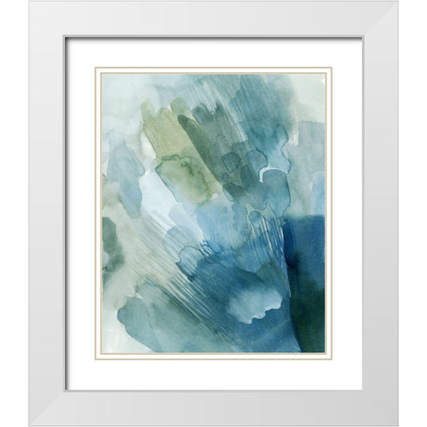 River Gleam II White Modern Wood Framed Art Print with Double Matting by Popp, Grace