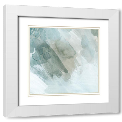 Snow and Sediment I White Modern Wood Framed Art Print with Double Matting by Popp, Grace