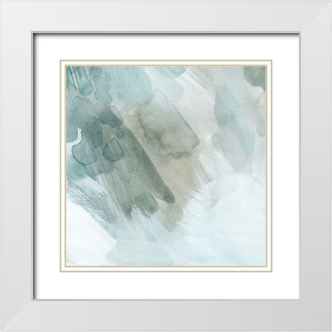 Snow and Sediment I White Modern Wood Framed Art Print with Double Matting by Popp, Grace