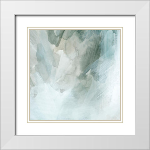 Snow and Sediment II White Modern Wood Framed Art Print with Double Matting by Popp, Grace