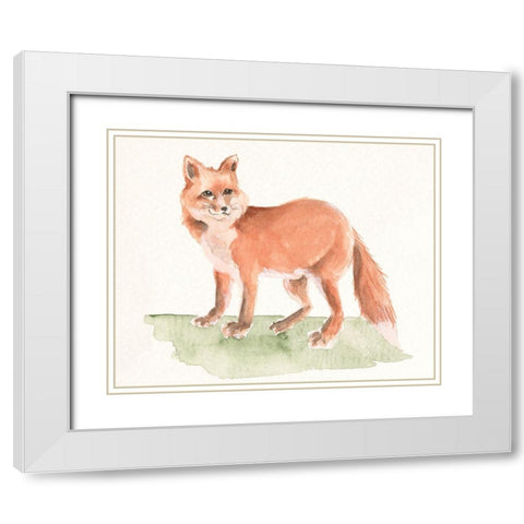 Forest Resident IV White Modern Wood Framed Art Print with Double Matting by Moore, Regina