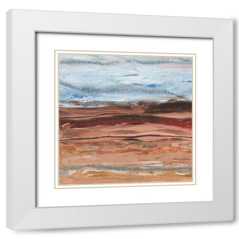 Mars I White Modern Wood Framed Art Print with Double Matting by Longley, Alicia