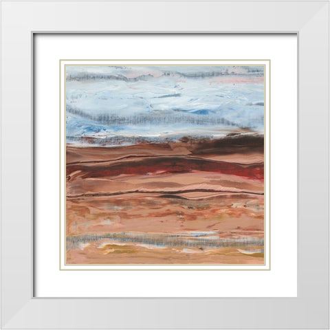 Mars I White Modern Wood Framed Art Print with Double Matting by Longley, Alicia