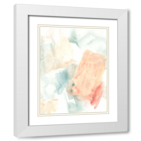 Liquid Structure II White Modern Wood Framed Art Print with Double Matting by Vess, June Erica