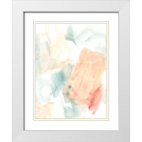 Liquid Structure II White Modern Wood Framed Art Print with Double Matting by Vess, June Erica