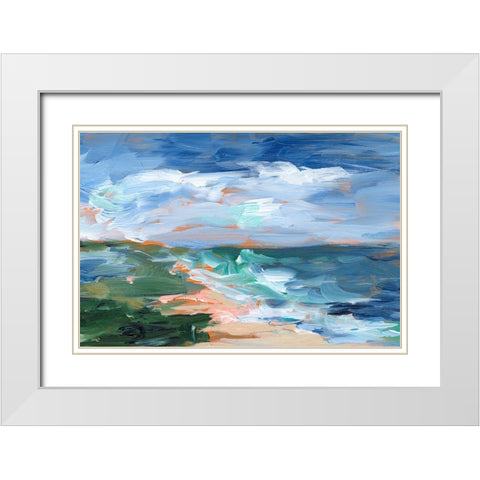 Painters Composition Study VII White Modern Wood Framed Art Print with Double Matting by Harper, Ethan