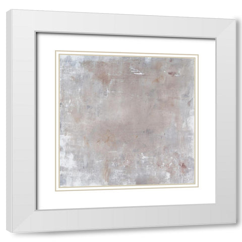 Subtle Texture II White Modern Wood Framed Art Print with Double Matting by OToole, Tim