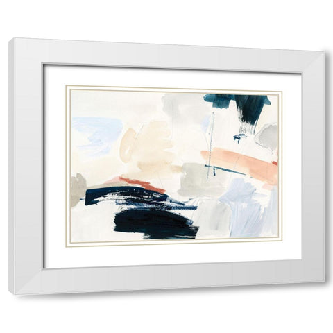 Marine Swash II White Modern Wood Framed Art Print with Double Matting by Barnes, Victoria