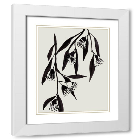 Wind Sway II White Modern Wood Framed Art Print with Double Matting by Wang, Melissa