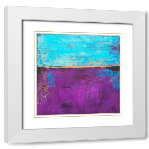 Purple Velvet White Modern Wood Framed Art Print with Double Matting by Ashley, Erin