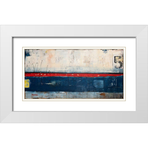 Dock 5 White Modern Wood Framed Art Print with Double Matting by Ashley, Erin