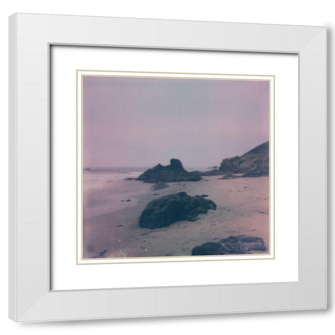 Pfeiffer Beach II White Modern Wood Framed Art Print with Double Matting by Green, Jacob