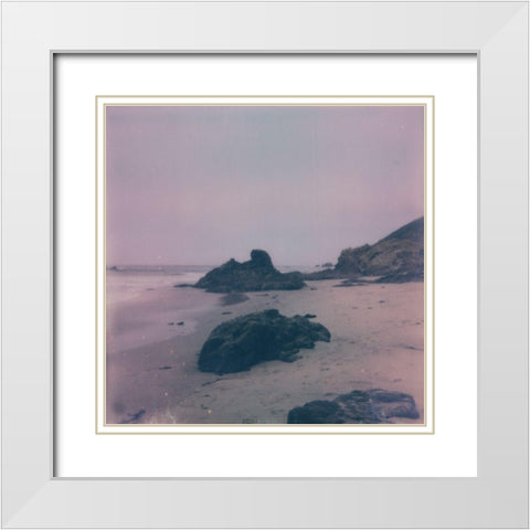 Pfeiffer Beach II White Modern Wood Framed Art Print with Double Matting by Green, Jacob