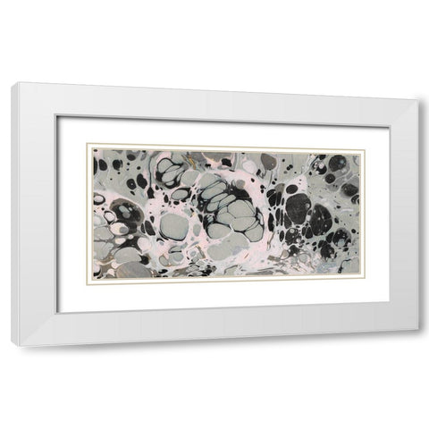 Marbled Abstract II White Modern Wood Framed Art Print with Double Matting by Green, Jacob