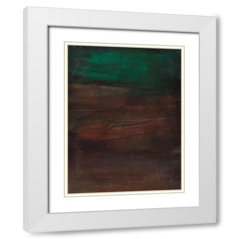 Jeweled Earth II White Modern Wood Framed Art Print with Double Matting by Warren, Annie