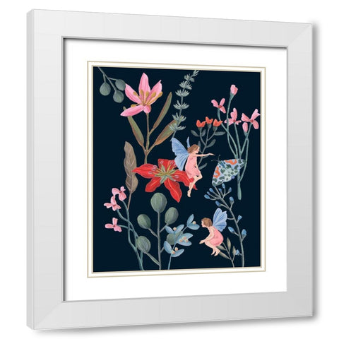 A Fairy Tale I White Modern Wood Framed Art Print with Double Matting by Wang, Melissa