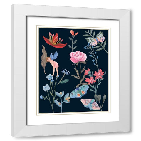 A Fairy Tale IV White Modern Wood Framed Art Print with Double Matting by Wang, Melissa