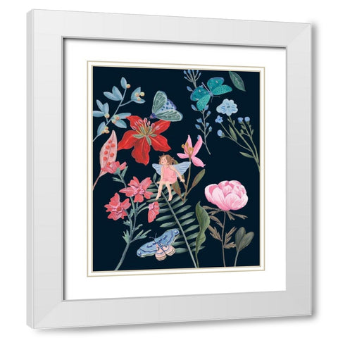 A Fairy Tale V White Modern Wood Framed Art Print with Double Matting by Wang, Melissa