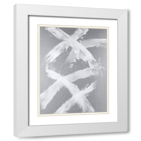 Lost Memory I White Modern Wood Framed Art Print with Double Matting by Willett, Michael
