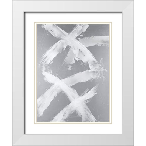 Lost Memory I White Modern Wood Framed Art Print with Double Matting by Willett, Michael