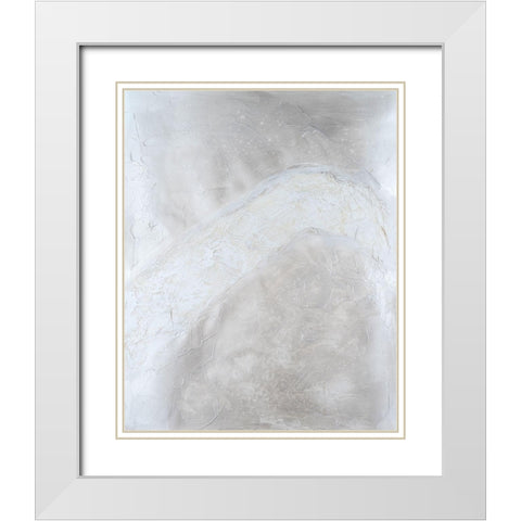 Snowdrift I White Modern Wood Framed Art Print with Double Matting by Willett, Michael