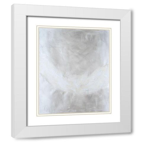 Snowdrift II White Modern Wood Framed Art Print with Double Matting by Willett, Michael