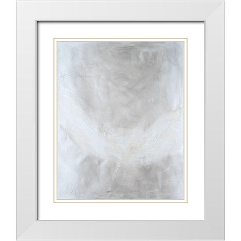 Snowdrift II White Modern Wood Framed Art Print with Double Matting by Willett, Michael