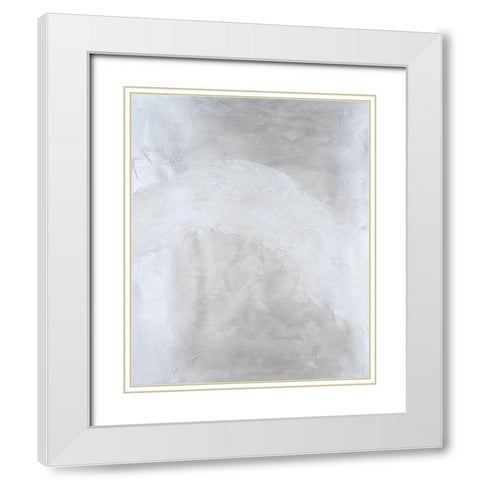 Snowdrift III White Modern Wood Framed Art Print with Double Matting by Willett, Michael