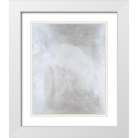 Snowdrift III White Modern Wood Framed Art Print with Double Matting by Willett, Michael