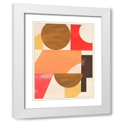 Ascend I White Modern Wood Framed Art Print with Double Matting by Warren, Annie