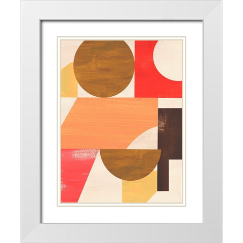 Ascend I White Modern Wood Framed Art Print with Double Matting by Warren, Annie