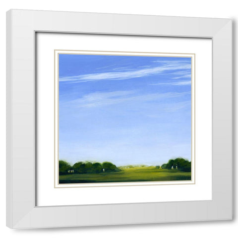 Horizon and Wisp I White Modern Wood Framed Art Print with Double Matting by Popp, Grace