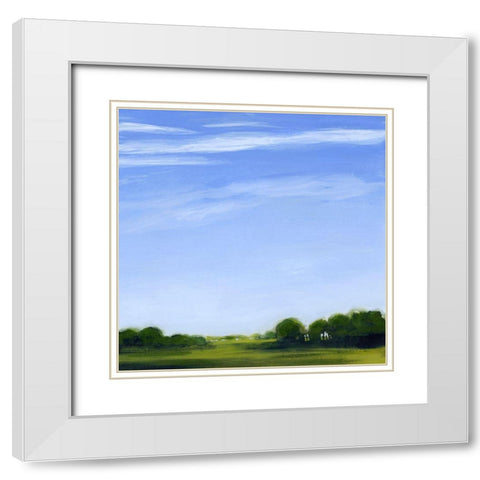 Horizon and Wisp II White Modern Wood Framed Art Print with Double Matting by Popp, Grace