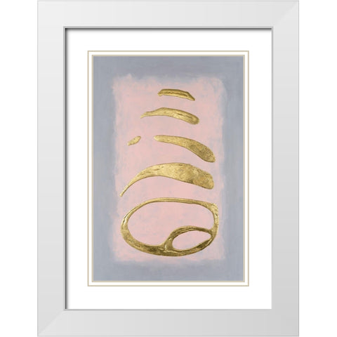 Altocumulus I White Modern Wood Framed Art Print with Double Matting by Willett, Michael