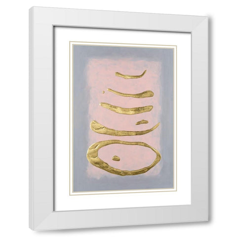 Altocumulus II White Modern Wood Framed Art Print with Double Matting by Willett, Michael