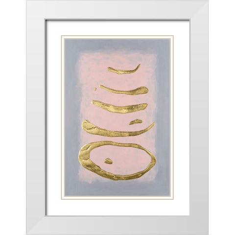 Altocumulus II White Modern Wood Framed Art Print with Double Matting by Willett, Michael
