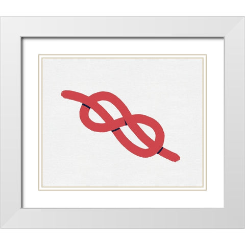 Sailing Knot VI White Modern Wood Framed Art Print with Double Matting by Green, Jacob