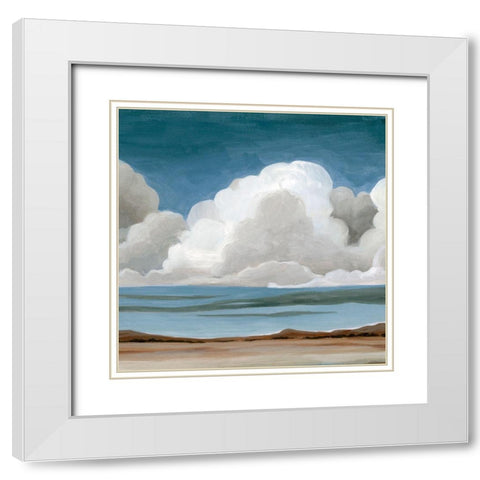 Wide Plains I White Modern Wood Framed Art Print with Double Matting by Popp, Grace