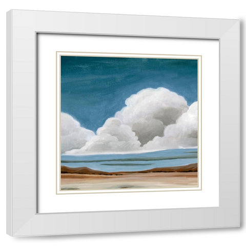 Wide Plains II White Modern Wood Framed Art Print with Double Matting by Popp, Grace